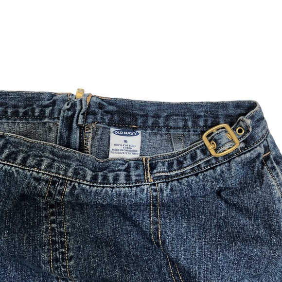 Vintage Buckle Denim Mini Skirt - Picture 3 of 3